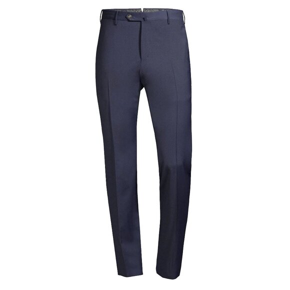 PT Torino PT01 Traveller Slim Fit Performance Wool Trousers in Navy - Picture 2 of 5